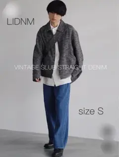 LIDNMリドム VINTAGE SLUB STRAIGHT DENIM