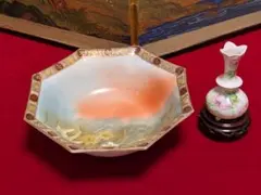 オールド　NIPPON　小瓶/台付　八角大鉢　2点セットのサムネイル