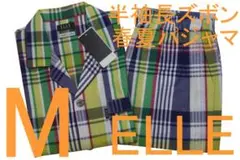 エル ELLE HOMME 半袖長パンツ春夏パジャマ（M）№79新品60%OFF