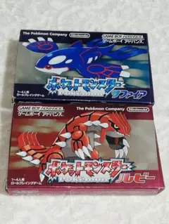 【空箱・説明書】ポケットモンスター ルビー・サファイア セット