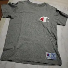 Champion グレー Tシャツ Sサイズ ロゴ刺繍