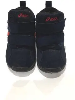 ASICS ネイビー スニーカー マジックテープ