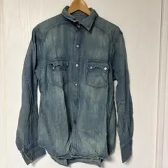 GREG LAUREN グレッグローレン デニムシャツ - メルカリ
