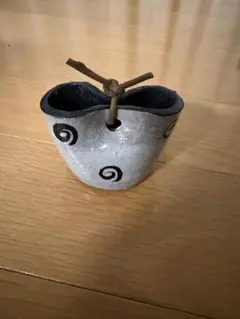 スワール模様の楊枝入　レトロ