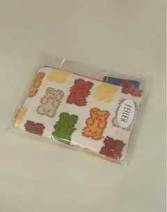 FEILER ハリボーゴールドベア　フラットポーチS