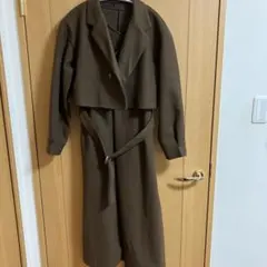 ブラウン ウール混紡 セットアップ