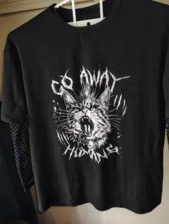 新品!　ロック中網袖Tシャツ　XLのサムネイル