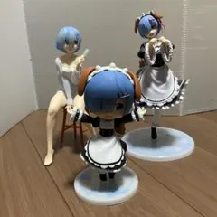 ★中古品★ Re:ゼロから始める異世界生活　レム　フィギュア　3体セット