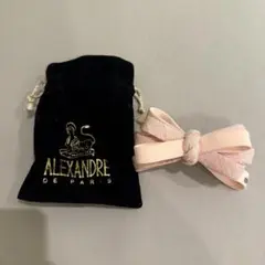 ALEXANDRE DE PARIS リボン パール バレッタ 黒 - メルカリ