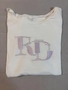 rienda 半袖 Tシャツ ホワイト 刺繍ロゴのサムネイル