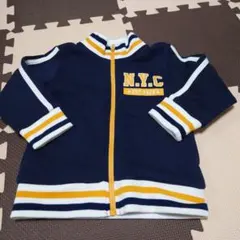 N.Y.C.フリースジャケット 100cm ネイビー