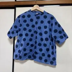 ドット柄 半袖シャツ ブラウスのサムネイル