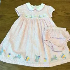 jojo maman bebe スモッキングワンピース　18-24m