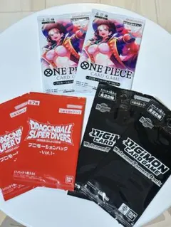 ワンピースカード、ドラゴンボールカード、デジモンカード　プロモーションパック