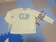 すみっコぐらし 長袖Tシャツ イエロー110サイズ