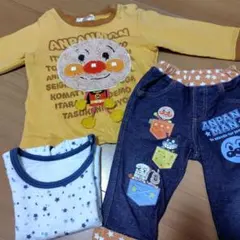 アンパンマン 長袖トレーナー　デニムパンツ　セット　まとめ売　保育園　洗い替え