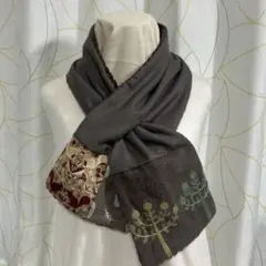 ミナペルホネン mina perhonen tarteマフラー　刺繍　ストール forest parade ストール - minä perhonen