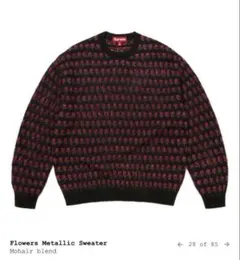 Supreme Flowers llic Sweater Lサイズ Supreme Flowers llic Sweater Lサイズ