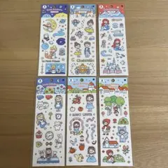 海外製 ステッカーシート モリンタ telado 系 童話 6種
