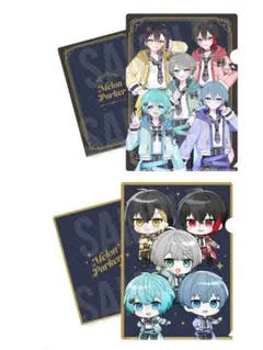2枚　めろぱか　めろんぱーかー　クリアファイル　4周年記念　デフォルメ　等身