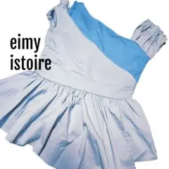 eimy istoire ギャザーアシメペプラムトップス ブルー　タグ付きのサムネイル