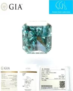 FANCY GREEN BLUE 0.173ct CU/RT3526/CGL - メルカリ
