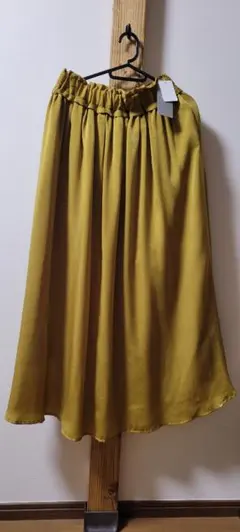 【新品タグ付き】nano・universe ギャザーマキシスカート