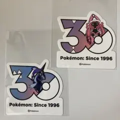 ポケモン30周年記念ステッカー メガフェスタ 韓国限定 ヒトツキ進化3枚