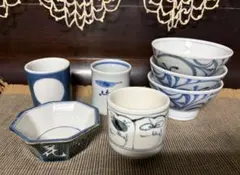 砥部焼の器7点セット 梅山窯などのサムネイル