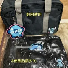 DNパスケース付きバッグ2点セット スティッチブラック・ネイビー