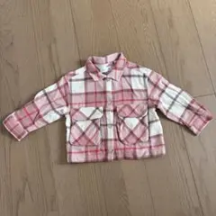 ZARA ザラ　チェック　シャツ　ピンク
