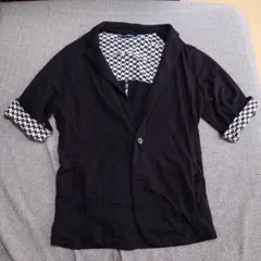 semantic design テーラードジャケット 黒