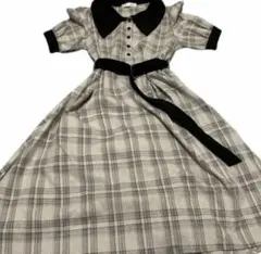 pumpkin port チェック柄 半袖ワンピース M