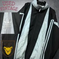 US古着 アディダス トレフォイル刺繍ロゴ ナイロンジャケット/ブルゾン