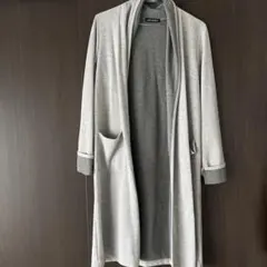 LAZY DAISY グレー ロングカーディガン M 上着　羽織り