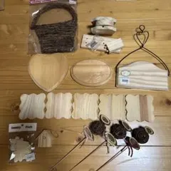 トールペイント白木素材3点セット ハンドメイド - メルカリ