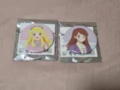 アイカツ　キャラバッジコレクション　星宮いちご　紫吹蘭　2点セット