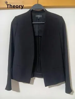 極美品　Theory　セオリー　ノーカラージャケット