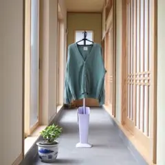 Turquoise Cotton Knit Cardigan