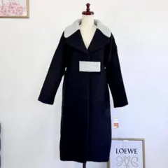 【REDYAZEL】　チェスターコート バイカラーBIG ネイビー 防寒 お洒落のサムネイル