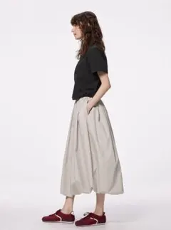 GU バブルヘムミディスカート　XL