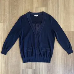 【美品】MACKINTOSH PHILOSOPHY☆ネイビー カーディガン