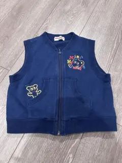 ミキハウス100 裏毛パイルベスト