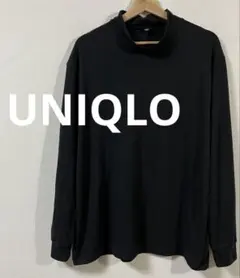 ユニクロ　UNIQLO ストレッチドライモックネックT　XLサイズ　ブラック