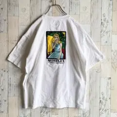 モーレー　メンズTシャツ　バックロゴ刺繍　ダボTシャツ　半袖のサムネイル
