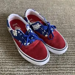 Vans スケルトンパターン スニーカー レッド/ブルーのサムネイル
