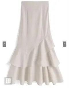 GRL ティアードフリルアシンメトリーマーメイドスカート gc300