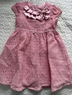 any FAMピンク レース フリル ドレス 120