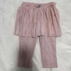 スカート付きレギンス 80cm ピンク