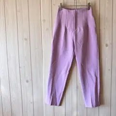 【新品・未使用】ストレッチスラックス ハイウエスト オフィスカジュアル ピンク